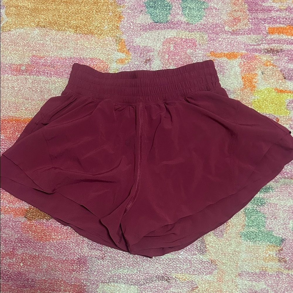 lululemon athletica Burgundy Athletic Shorts